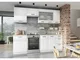 Hucoco - affresco Cucina Componibile Completa + Lineare l 240cm 7 pz Set di mobili per mob...