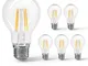Aigostar Filamento Lampadine LED E27 6W Equivalenti a 54W, Luce Calda 2700K, 730Lm, A60 St...