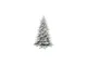 Albero creek H240CM innevato con 1217 rami in pe+p