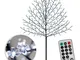 Albero Luminoso led Fiori di Ciliegio con Telecomando Timer per Interno ed Esterno Natale...