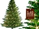 Albero di Natale finto 140/150/180cm Incl. supporto metallico abete artificiale incl. luci...