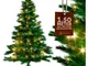 Albero di Natale finto 140/150/180cm Incl. supporto metallico abete artificiale incl. luci...