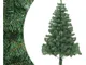 Albero di Natale Artificiale con Supporto 180 cm 564 Rami - Vidaxl