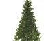 Albero di natale abete verde in pvc Sestriere