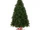 Albero di Natale Alto 240 cm Pino Verde Folto Senza Addobbi