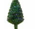 Albero di Natale Artificiale 90 cm 90 Rami in pvc e Fibra Ottica Verde