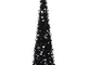 Albero di Natale Artificiale Apribile Nero 180 cm PET vidaXL