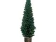 Albero di natale artificiale con base tronco supporto piede in legno realistico per le vos...