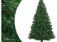 Albero di Natale Artificiale con Rami Spessi Verde 240 cm pvc - Vidaxl