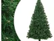 Albero di Natale Artificiale con Rami Spessi Verde 210 cm pvc - Vidaxl