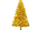 Vidaxl - Albero di Natale Artificiale con Supporto Oro 180 cm pet