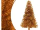 Vidaxl - Albero di Natale Artificiale con Supporto Oro 120 cm pet