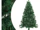 Albero di Natale Artificiale Metà con Supporto Verde 120 cm pvc