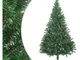 Albero di Natale Artificiale Met� con Supporto Verde 180 cm pvc - Vidaxl