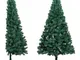 Albero di Natale Artificiale a Metà Supporto Verde 150 cm pvc