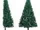 Albero di Natale Artificiale a Metà Supporto Verde 120 cm pvc