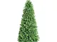 Albero di Natale artificiale realistico clint altezza 150 cm folto pvc verde bicolore 