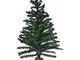 Albero di natale artificiale verde con tronco legno naturale decorazioni addobbi natalizi...