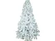 Albero di Natale Bianco artic 210 cm 1000 Rami Fissi Apertura ad Ombrello F4963