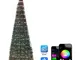 Albero di Natale con luci a led con cambio di colore controllato da app da 188 cm con time...