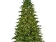 Albero di natale galloway 180CM preilluminato con 3000 led 1537 rami