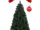 Albero di natale glisten 180 cm con 789 rami ad aggancio.