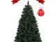 Albero di natale glisten 210 cm con 1047 rami ad aggancio.