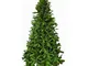 Albero di natale in pe silicone verde abete artificiale cm 210 o 240 apertura ad ombrello...