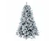 Albero di natale innevato bianco con pigne h.240cm Bizzotto Arves