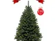 Albero di natale nebraska alto 210 cm con 1330 rami - apertura ad ombrello.