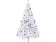 Albero di Natale Preilluminato con Palline 120 cm 230 Rami