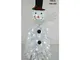 Albero di natale Pupazzo di neve 180 cm con 200 luci a led - colore bianco