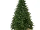 Albero di natale stella alpina artificiale in verde finto 1,80 mt ignifugo folto