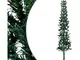 Albero Natale Artificiale Sottile a Met� Supporto Verde 240 cm - Vidaxl