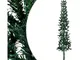 Albero Natale Artificiale Sottile a Met� Supporto Verde 180 cm - Vidaxl