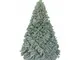 Albero pino di natale con effetto frosted - altezza 180 cm