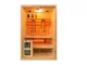 Sauna 130x120 cm infrarossi e finlandese combinata piastre full spectrum e stufa - Bagno I...
