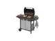 Barbecue a gas  2 series classic exs vario 75 + 21 kw acciaio ruote