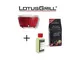 Barbecue Rosso xl con Batterie e Cavo di Alimentazione usb + 1Kg di Carbonella di Faggio +...