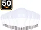 50 lampadine led E27 7W 3000K bianco caldo ad alta luminosità