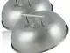 Campana riscaldante in acciaio inox (2 pezzi) ø 23 cm Glosche, Campana da portata - Bbq-to...