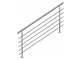 AHM1805 Corrimano per scale 180cm, balcone, balaustra, ringhiera in acciaio inox con 5 tra...