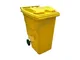 Bidone spazzatura 360 Lt, uni en 840, colore giallo - Giallo