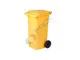 Bidone spazzatura 80 Lt, UNI EN 840, colore giallo - Giallo