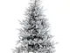 Albero di natale innevato bernina H270CM molto folto 5171 rametti