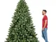 Boemia - Albero di Natale con pigne in pvc ø142x240H cm, 1506 rami