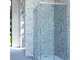 Box doccia angolare porta scorrevole 72x90 cm trasparente