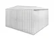 Notek - Box in Acciaio Zincato garage attrezzi lamiera 360x3.45cm x h2.12m - 150KG - 12,42...