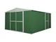 Notek - Box garage lamiera zincata casetta giardino acciaio 360x430cm x h2.10m - 185KG - 1...