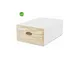 Box wave Domoliving qbox large sabbia bianco 15 x 28 x 40 cm